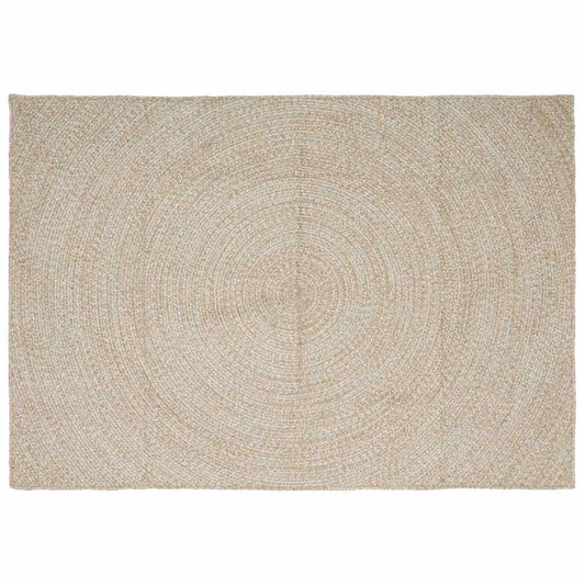 vidaXL Area Rugs Natural and White 240 x 340 cm Jute
