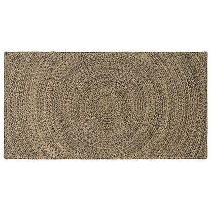 vidaXL Area Rugs Natural and Black 60 x 110 cm Jute