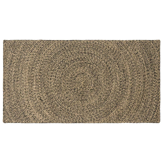 vidaXL Area Rugs Natural and Black 60 x 110 cm Jute