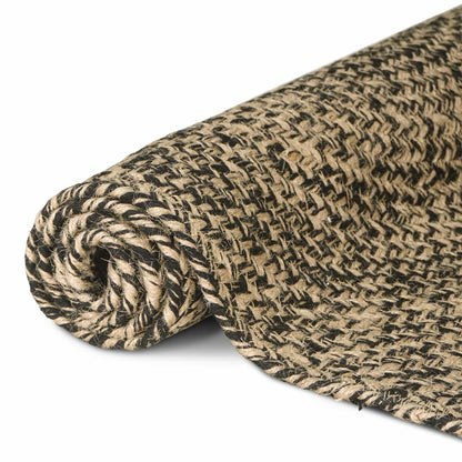 vidaXL Area Rugs Natural and Black 60 x 200 cm Jute