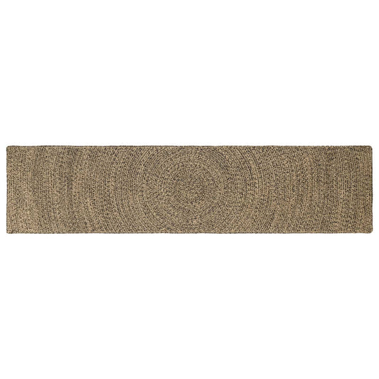 vidaXL Area Rugs Natural and Black 60 x 300 cm Jute