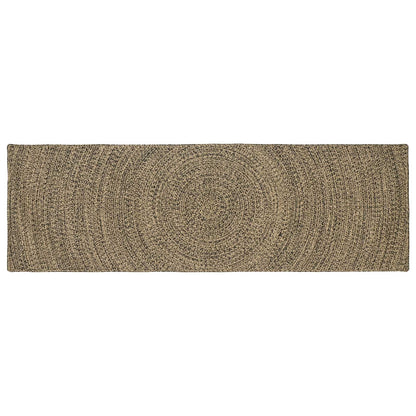 vidaXL Area Rugs Natural and Black 80 x 200 cm Jute