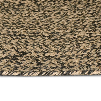 vidaXL Area Rugs Natural and Black 80 x 400 cm Jute
