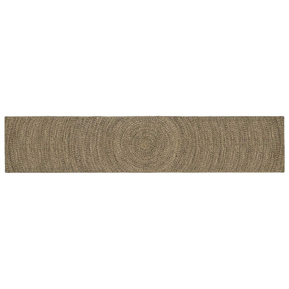 vidaXL Area Rugs Natural and Black 80 x 400 cm Jute