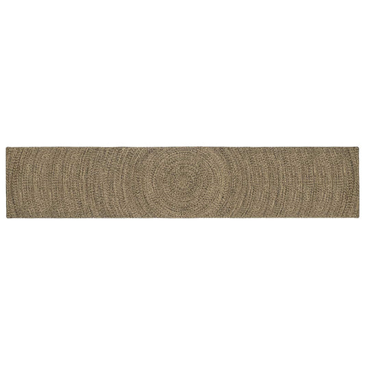vidaXL Area Rugs Natural and Black 80 x 400 cm Jute