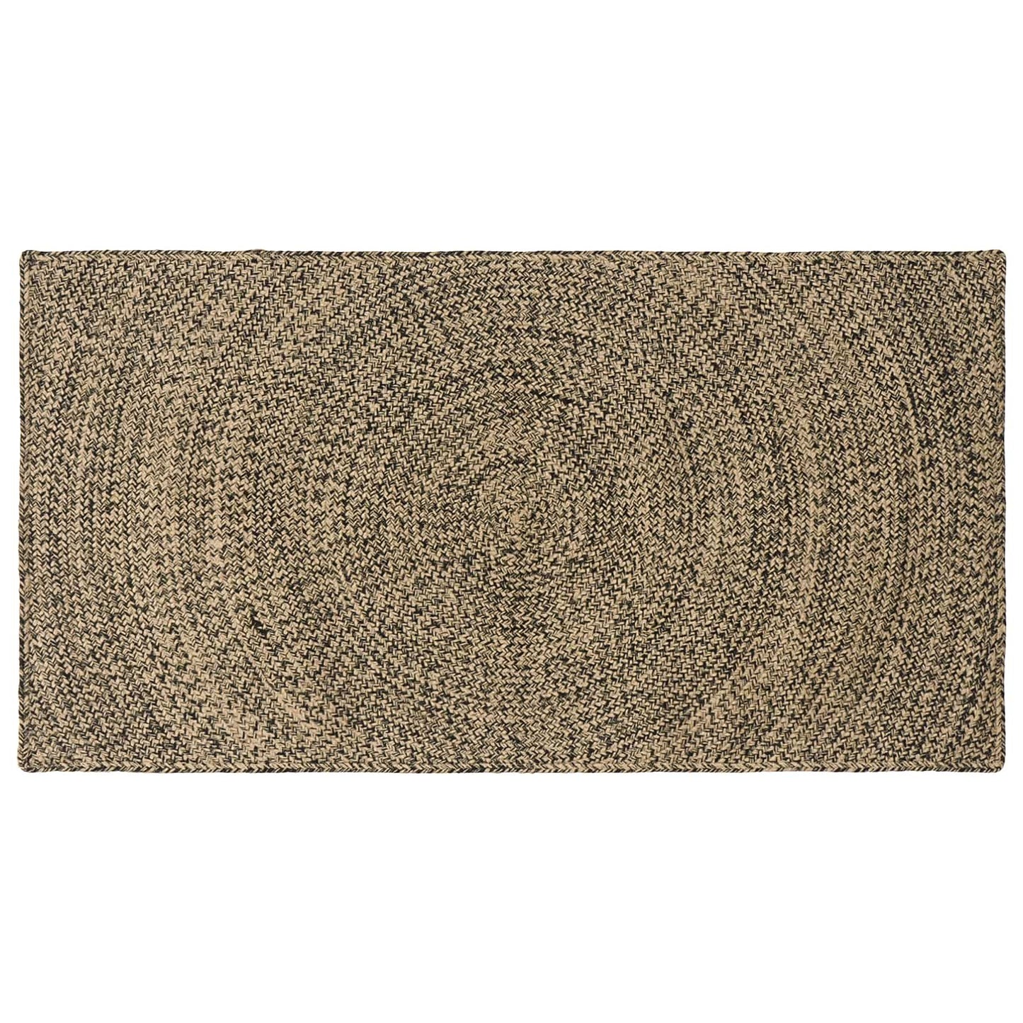 vidaXL Area Rugs Natural and Black 100 x 200 cm Jute