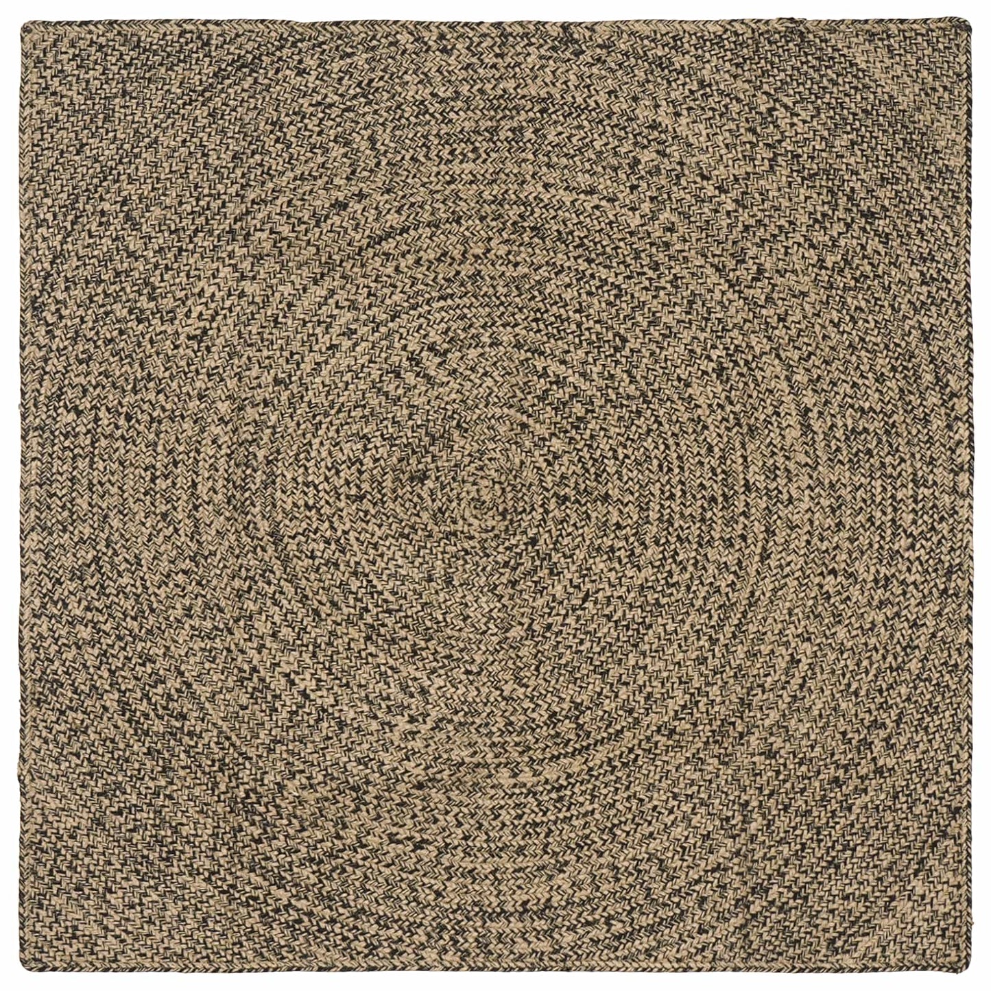 vidaXL Area Rugs Natural and Black 160 x 160 cm Jute