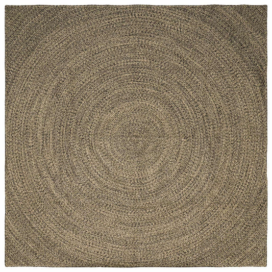 vidaXL Area Rugs Natural and Black 240 x 240 cm Jute