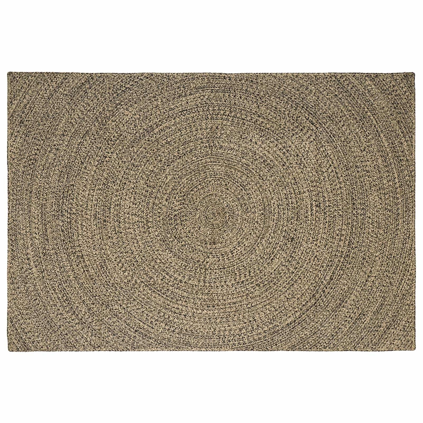 vidaXL Area Rugs Natural and Black 240 x 340 cm Jute