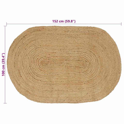 vidaXL Area Rugs Natural 100 x 152 cm Jute
