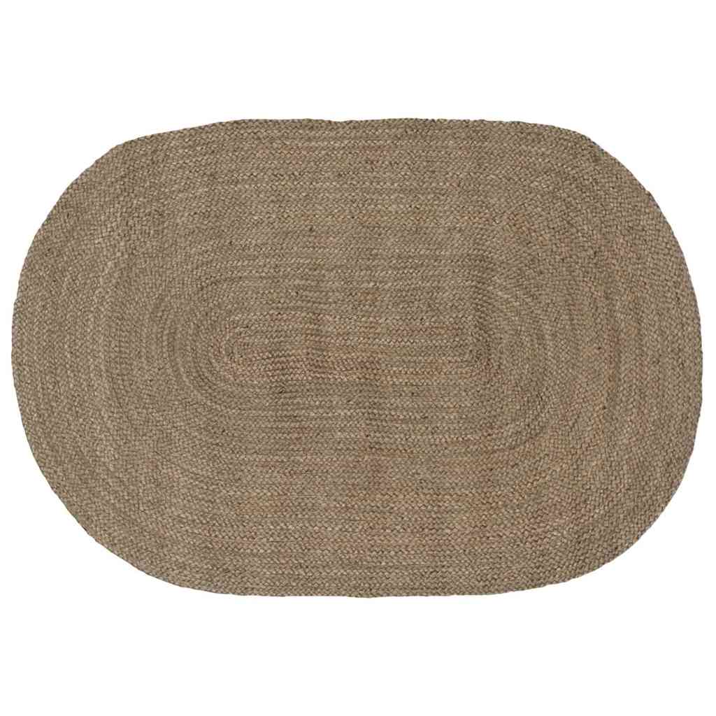 vidaXL Area Rugs Grey 122 x 183 cm Jute