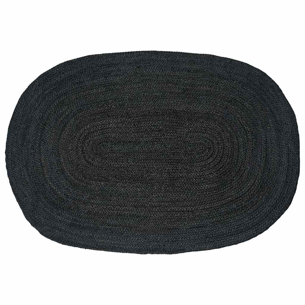 vidaXL Area Rugs Dark Grey 122 x 183 cm Jute