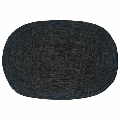 vidaXL Area Rugs Dark Grey 122 x 183 cm Jute