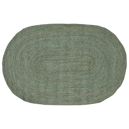 vidaXL Area Rugs Olive Green 122 x 183 cm Jute