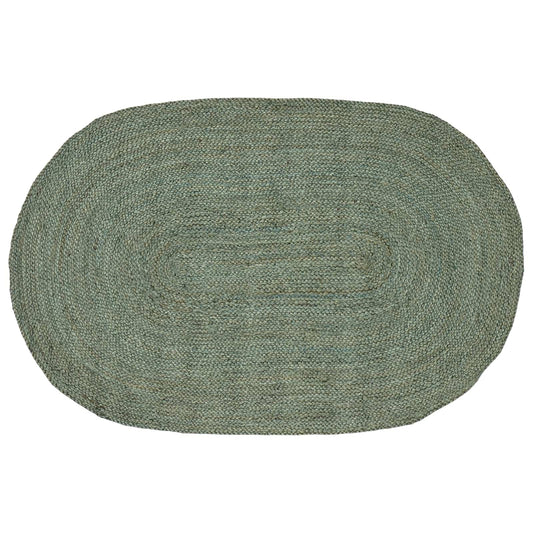 vidaXL Area Rugs Olive Green 122 x 183 cm Jute