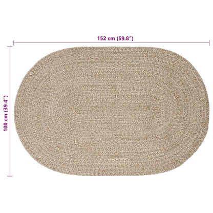 vidaXL Area Rugs White 100 x 152 cm Jute