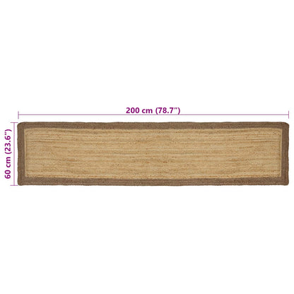 vidaXL Area Rugs Grey 60 x 200 cm Jute