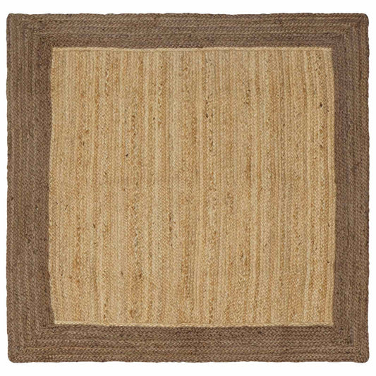 vidaXL Area Rugs Grey 120 x 120 cm Jute
