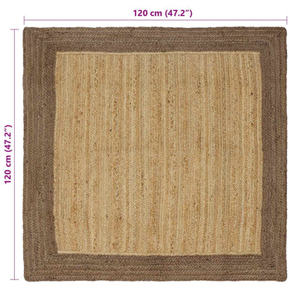 vidaXL Area Rugs Grey 120 x 120 cm Jute