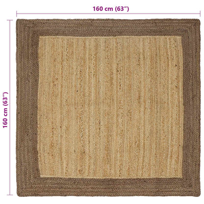 vidaXL Area Rugs Grey 160 x 160 cm Jute