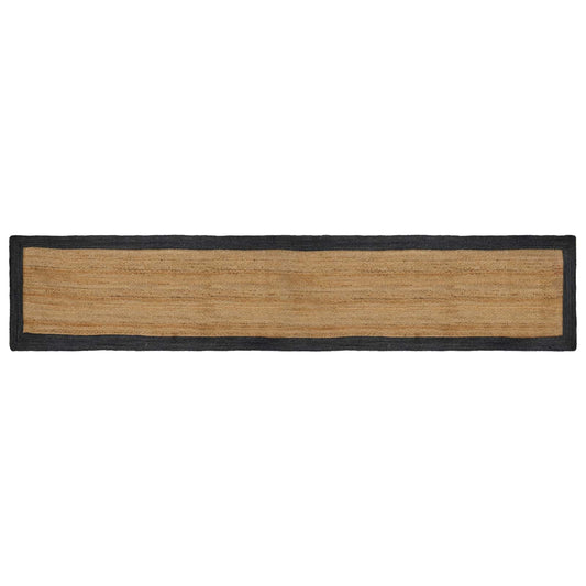 vidaXL Area Rugs Dark Grey 60 x 400 cm Jute