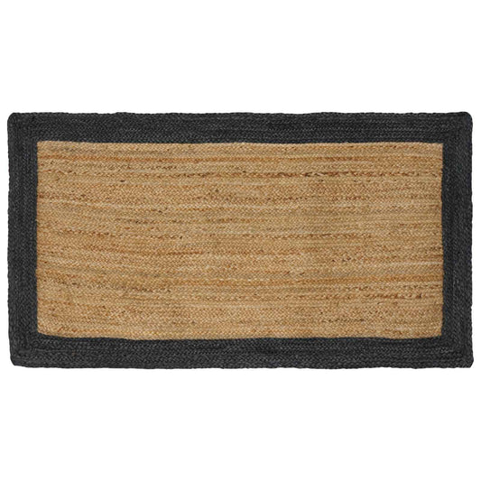 vidaXL Area Rugs Dark Grey 80 x 150 cm Jute