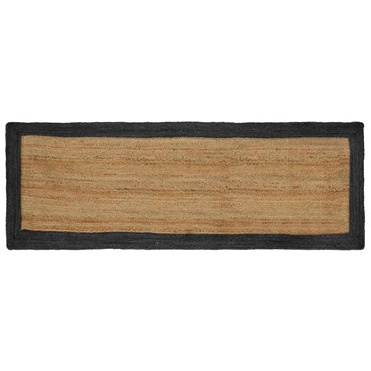 vidaXL Area Rugs Dark Grey 80 x 300 cm Jute
