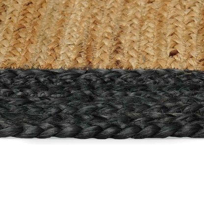 vidaXL Area Rugs Dark Grey 100 x 200 cm Jute