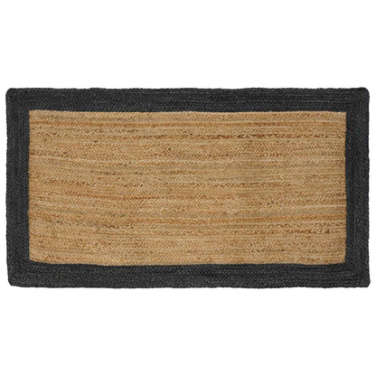 vidaXL Area Rugs Dark Grey 100 x 200 cm Jute