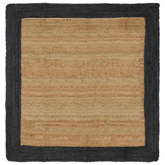vidaXL Area Rugs Dark Grey 120 x 120 cm Jute
