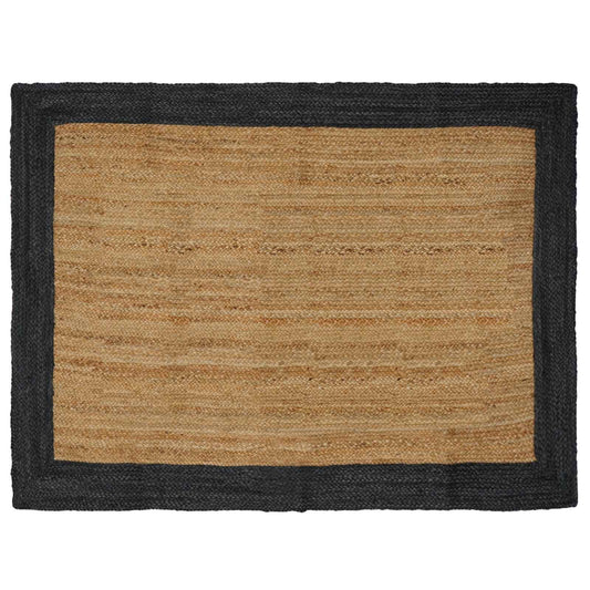 vidaXL Area Rugs Dark Grey 140 x 200 cm Jute
