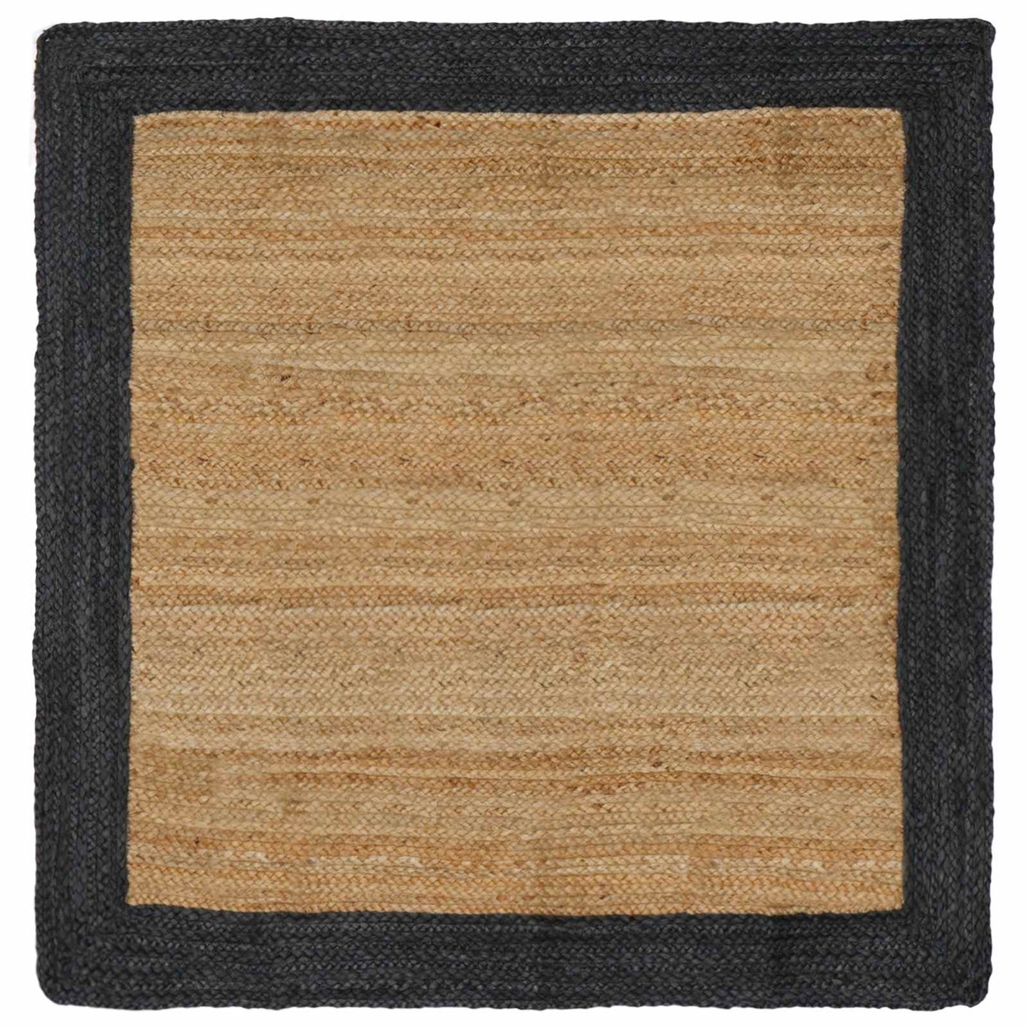 vidaXL Area Rugs Dark Grey 160 x 160 cm Jute