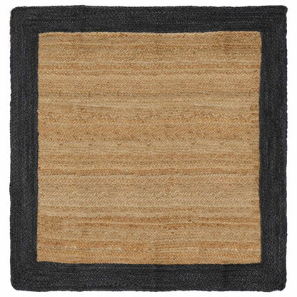 vidaXL Area Rugs Dark Grey 160 x 160 cm Jute