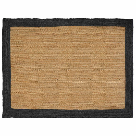 vidaXL Area Rugs Dark Grey 160 x 230 cm Jute