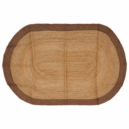 vidaXL Area Rug Grey 122 x 183 cm Jute