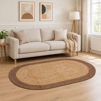 vidaXL Area Rug Grey 152 x 245 cm Jute