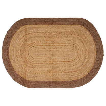 vidaXL Area Rug Grey 152 x 245 cm Jute