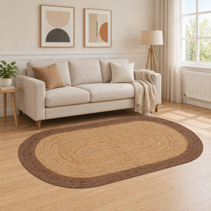 vidaXL Area Rug Grey 205 x 305 cm Jute