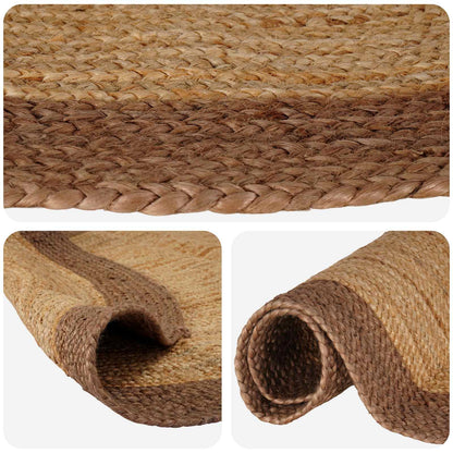 vidaXL Area Rug Grey 205 x 305 cm Jute