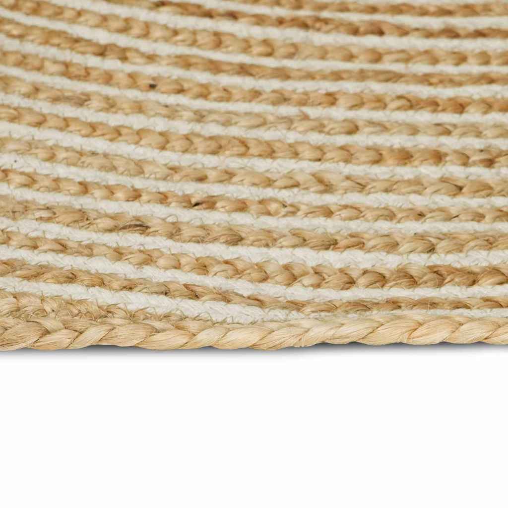 vidaXL Area Rugs White 80 x 300 cm Jute