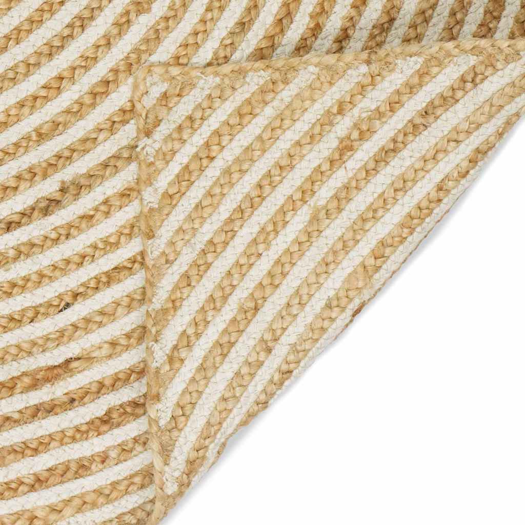 vidaXL Area Rugs White 80 x 300 cm Jute