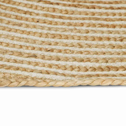 vidaXL Area Rugs White 80 x 400 cm Jute