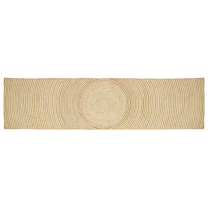 vidaXL Area Rugs White 80 x 400 cm Jute