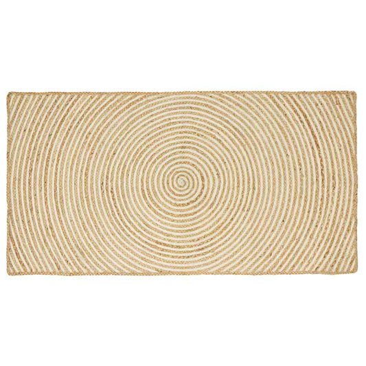 vidaXL Area Rugs White 100 x 200 cm Jute