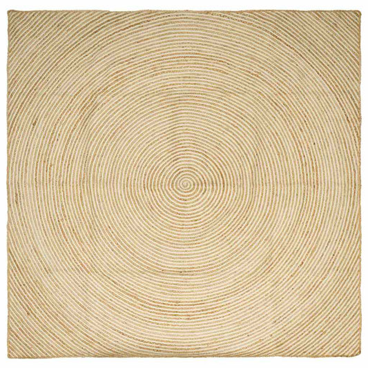 vidaXL Area Rugs White 200 x 200 cm Jute