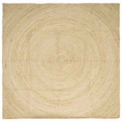 vidaXL Area Rugs White 300 x 300 cm Jute