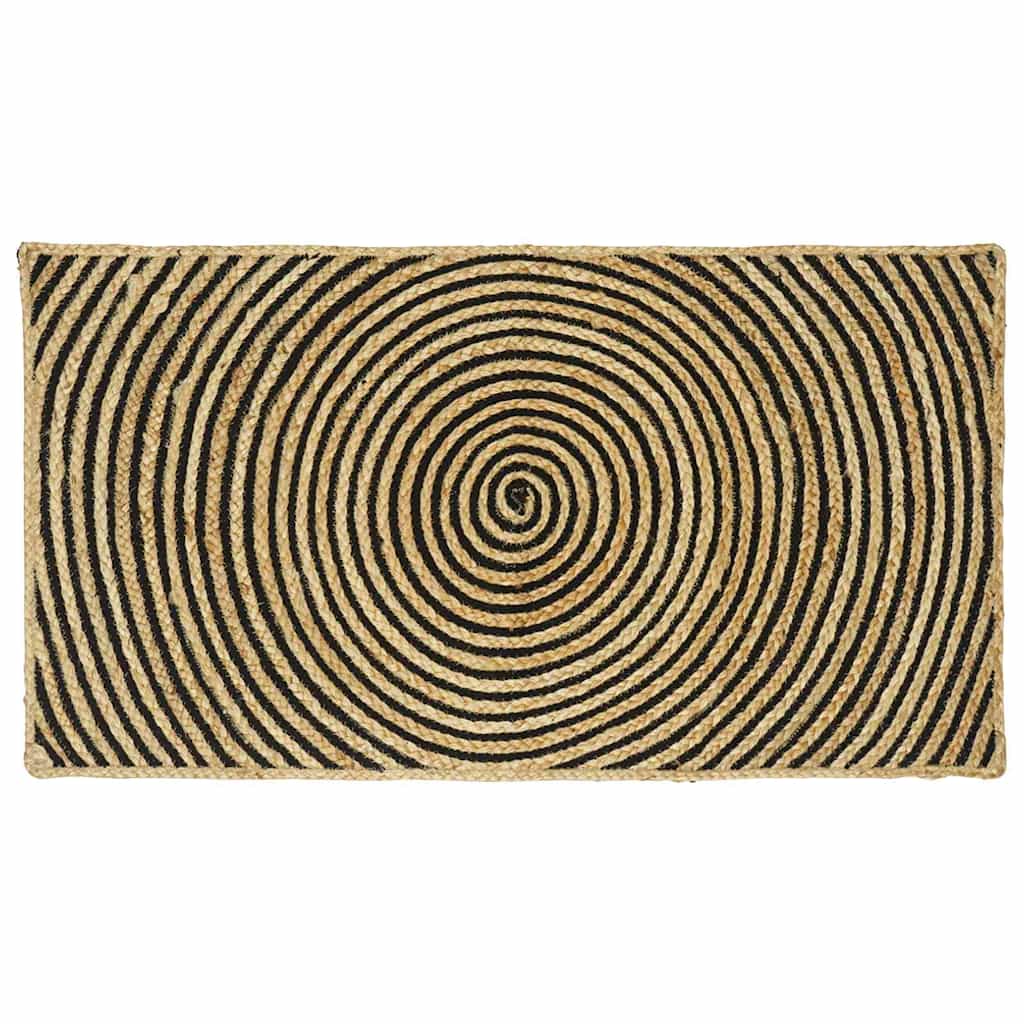 vidaXL Area Rugs Black 60 x 110 cm Jute