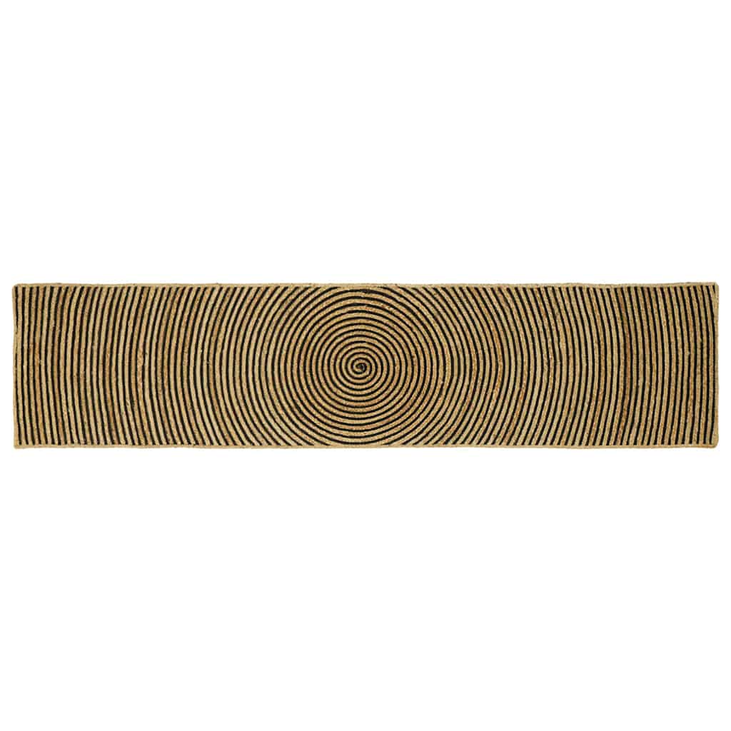 vidaXL Area Rugs Black 60 x 250 cm Jute