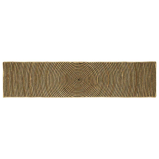 vidaXL Area Rugs Black 60 x 250 cm Jute