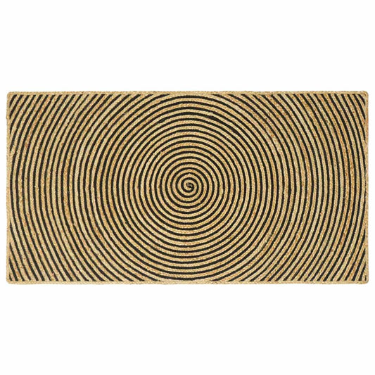 vidaXL Area Rugs Black 80 x 150 cm Jute